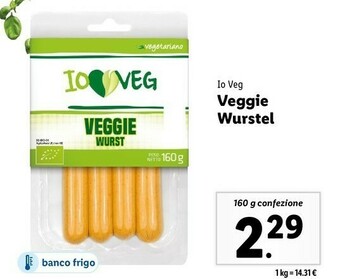 Lidl Veggie wurstel offerta