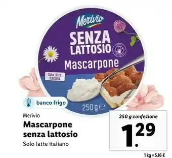 Lidl Mascarpone 250 g(ml) offerta
