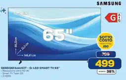 Euronics SAMSUNG QE65Q6FAAUXZT-Q-LED SMART TV 65" offerta