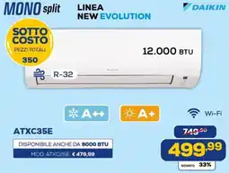 Euronics DAIKIN ATXC35E offerta