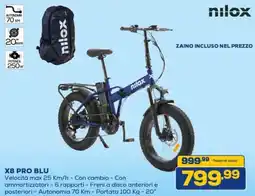 Euronics Nilox X8 pro blu offerta