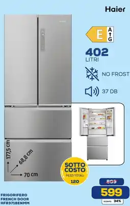 Euronics Haier FRIGORIFERO FRENCH DOOR HFR3718ENMM offerta