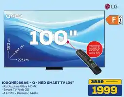 Euronics LG 100QNED86A6-Q-NED SMART TV 100" offerta