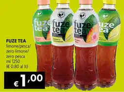 Maxi Supermercati FUZE TEA limone/pesca/ zero limone/ zero pesca offerta