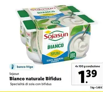 Lidl Bifidus bianco naturale 250 g(ml) offerta