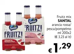 Maxi Supermercati Fruitz mix SANTAL arancia rossa/pesca/pompelmo offerta