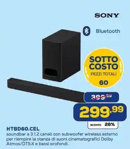 Euronics SONY HTBD60.CEL offerta