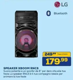 Euronics Lg speaker xboom RNC5 offerta