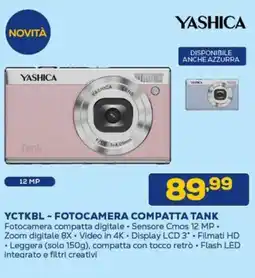 Euronics Yashica YCTKBL - fotocamera compatta offerta