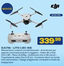 Euronics dji DJLT01 - LITO 1 (RC-N3) offerta