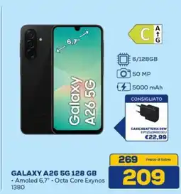 Euronics SAMSUNG GALAXY A26 5G 128 GB offerta