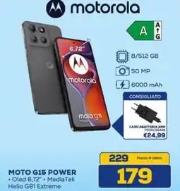 Euronics motorola MOTO G15 POWER offerta
