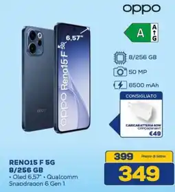 Euronics oppo RENO15 F 5G 8/256 GB offerta