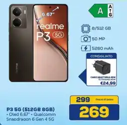 Euronics realme P3 5G (512GB 8GB) offerta