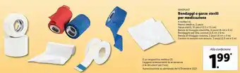 Lidl Sensiplast bendaggi e garze sterili per medicazione offerta