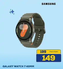 Euronics Samsung galaxy watch 7 40MM offerta