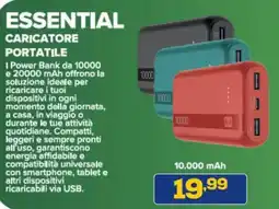 Euronics Cellularline essential caricatore portatile offerta