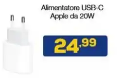 Euronics Alimentatore USB-C Apple da 20W offerta