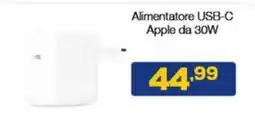 Euronics Alimentatore USB-C Apple da 30W offerta
