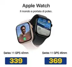 Euronics Apple Watch Series 11 GPS 42mm offerta