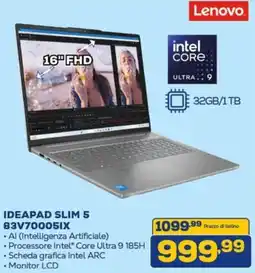 Euronics Lenovo IDEAPAD SLIM 5 83V700051X offerta