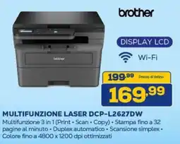 Euronics brother MULTIFUNZIONE LASER DCP-L2627DW offerta