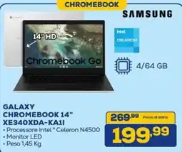 Euronics SAMSUNG GALAXY CHROMEBOOK 14" XE340XDA-KA1I offerta