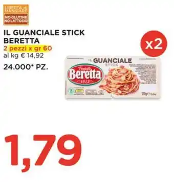 Alì Supermercati Il guanciale stick BERETTA offerta
