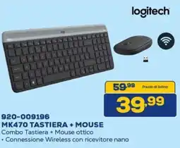 Euronics logitech 920-009196 MK470 TASTIERA + MOUSE offerta
