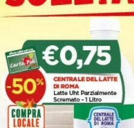 Crai Latte parzialmente scremato offerta