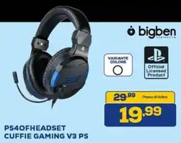 Euronics bigben PS4OFHEADSET CUFFIE GAMING V3 PS offerta