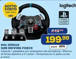 Euronics logitech 941-000112 G29 DRIVING FORCE offerta