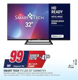 Trony SMART TECH TV LED 32" 32HN01V3 offerta