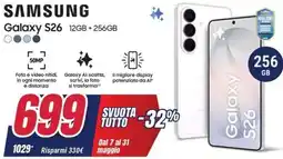 Trony SAMSUNG Galaxy S26 offerta
