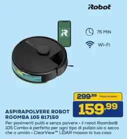 Euronics Aspirapolvere robot roomba 105 817150 offerta