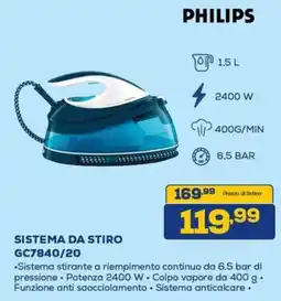 Euronics PHILIPS SISTEMA DA STIRO GC7840/20 offerta