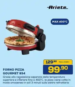 Euronics Ariete forno pizza gourmet 934 offerta