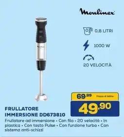 Euronics Moulinex immersione DD673810 offerta