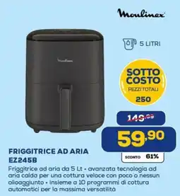 Euronics Moulinex FRIGGITRICE AD ARIA EZ245B offerta