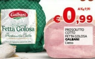 Crai Prosciutto cotto offerta