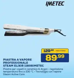 Euronics Imetec piastra a vapore professionale steam elixir 11808IMETEC offerta