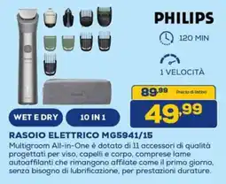 Euronics PHILIPS RASOIO ELETTRICO MG5941/15 offerta