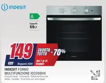 INDESIT FORNO MULTIFUNZIONE 102350HX