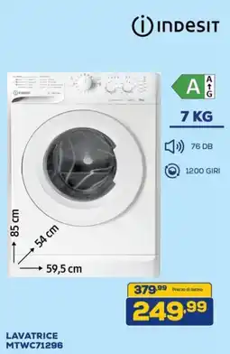 Euronics INDESIT LAVATRICE MTWC71296 offerta