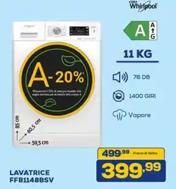 Euronics Whirlpool LAVATRICE FFB1148BSV offerta