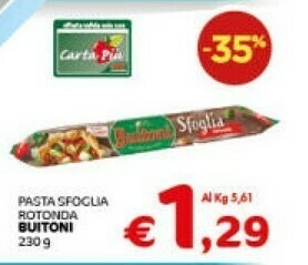 Crai Pasta sfoglia offerta