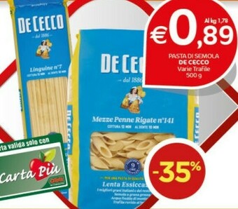 Crai Pasta di semola offerta