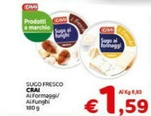 Crai Sughi per pasta offerta