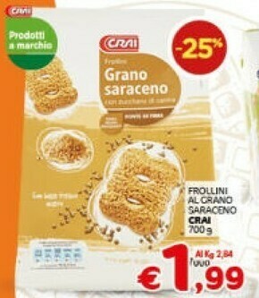 Crai Frollini offerta