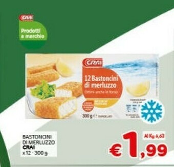 Crai Bastoncini di pesce offerta